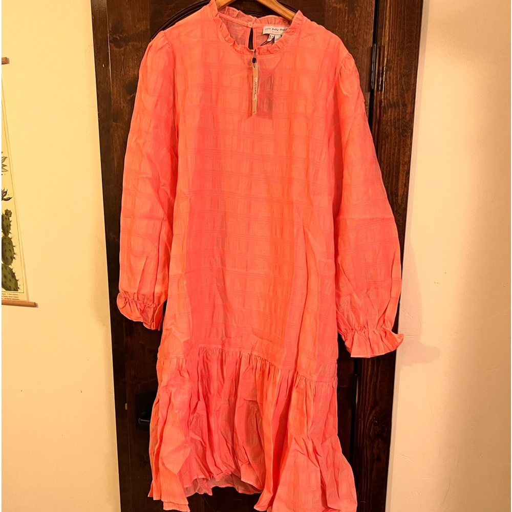Never fully dressed Pink Gingham Check Midi Dress Curve size 20